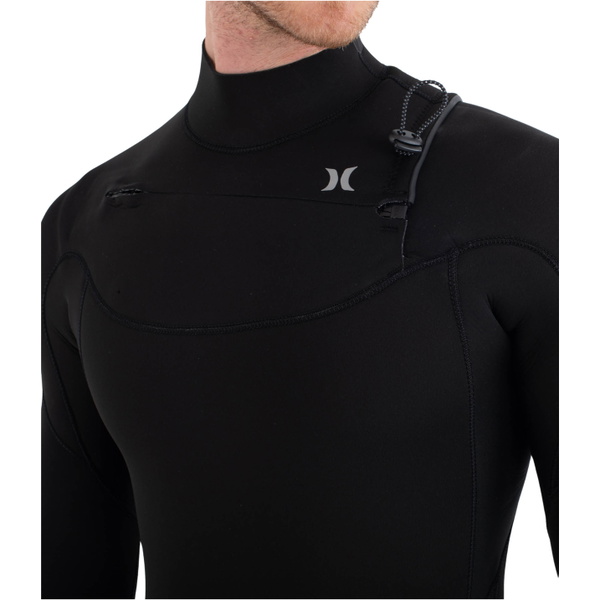 2026 Hurley Mens Advant 4/3mm Chest Zip Wetsuit MFS0013423 - Black1